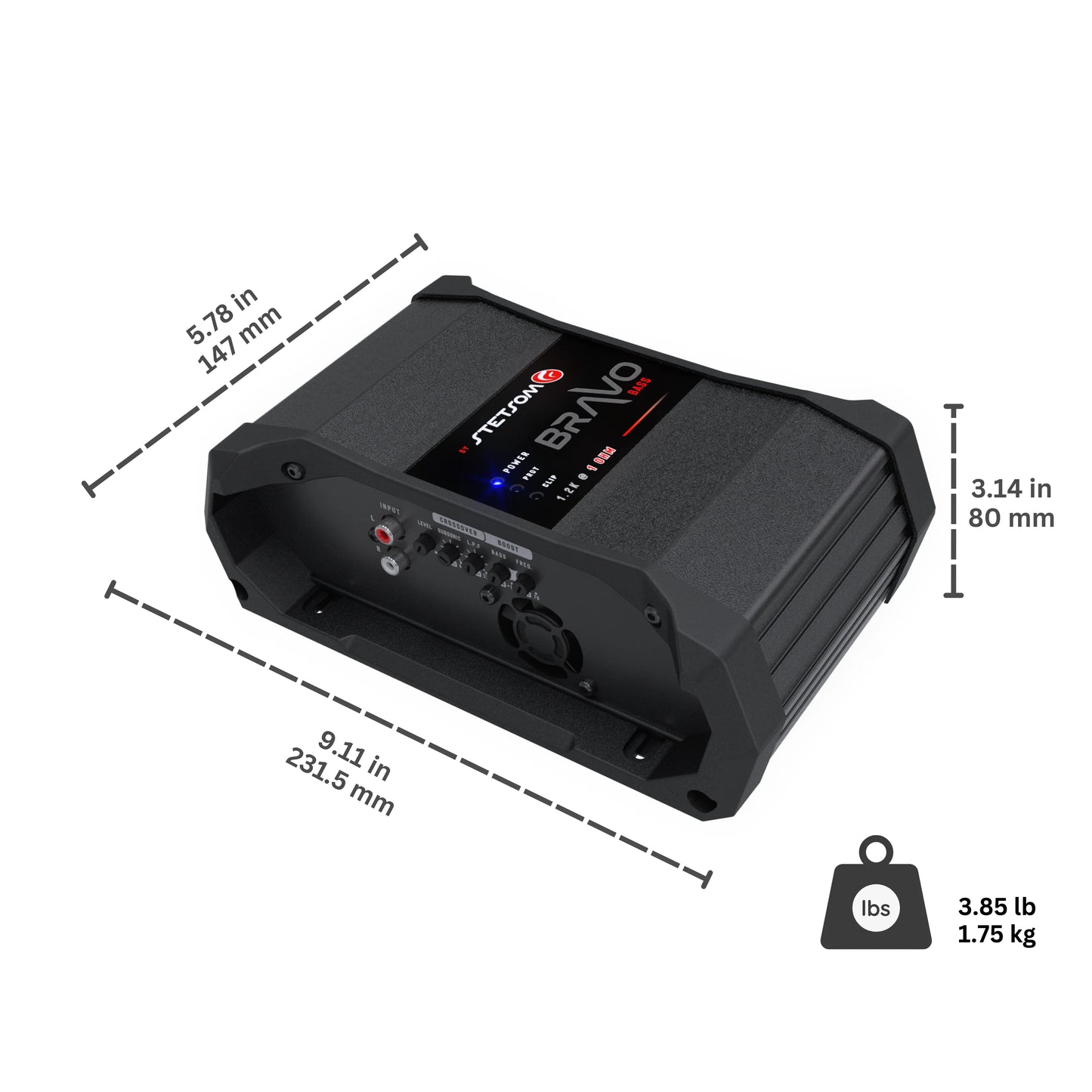 STETSOM BRAVO BASS 1200 WATT MONOBLOCK AMPLIFIER