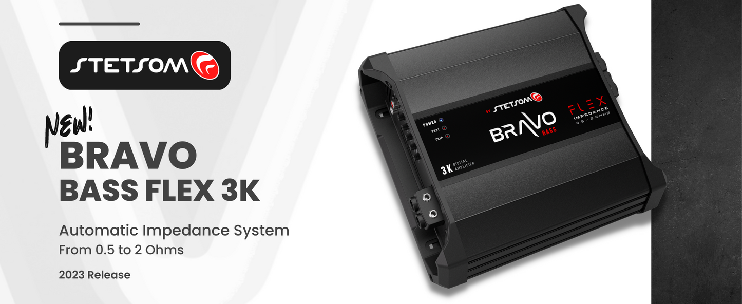 STETSOM BRAVO BASS FLEX SERIES 3000 WATT AMPLIFIER