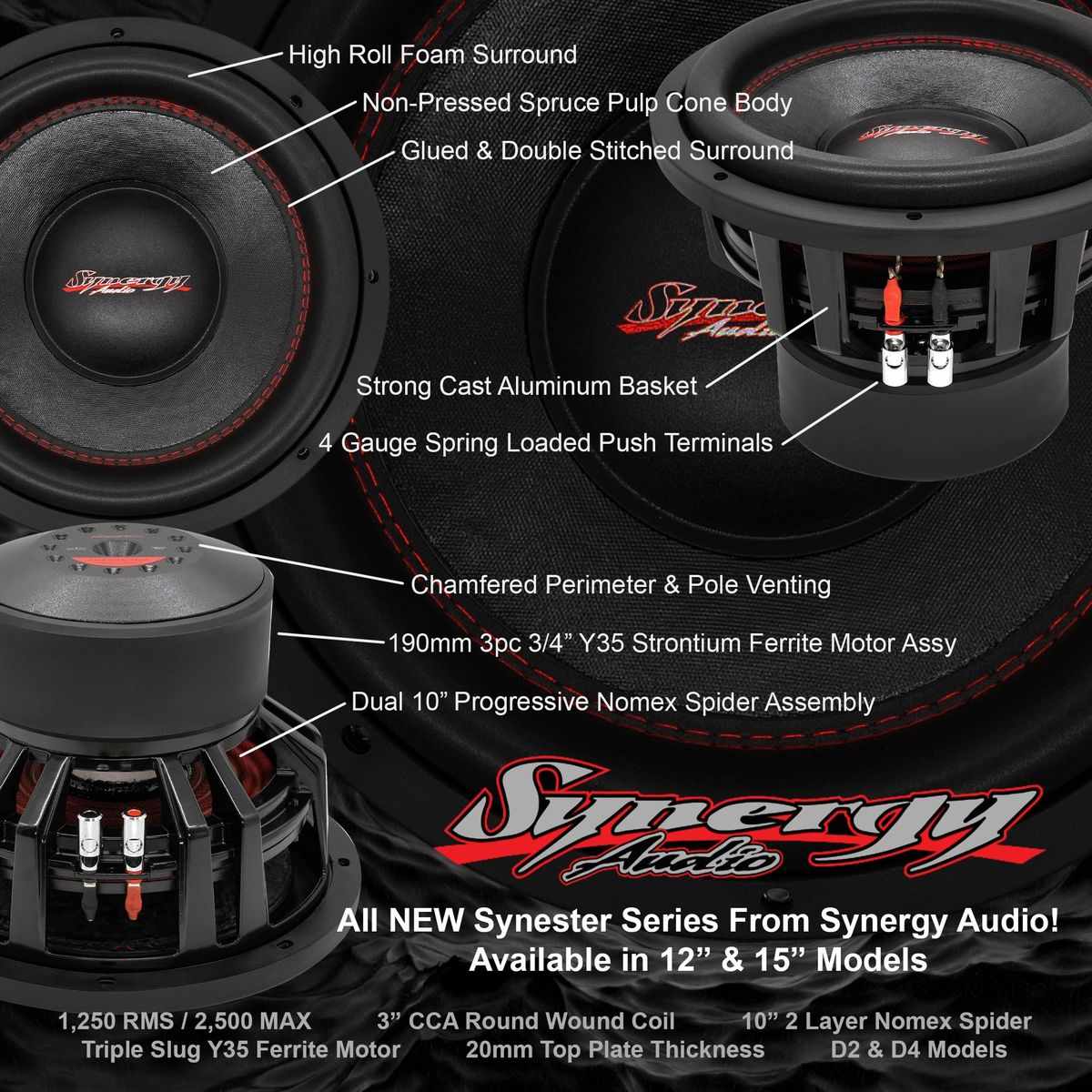 SYNERGY AUDIO SYN SERIES 12" SUBWOOFER