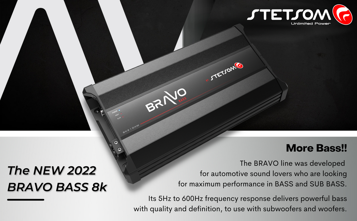 STETSOM BRAVO BASS SERIES 8000 WATT AMPLIFIER