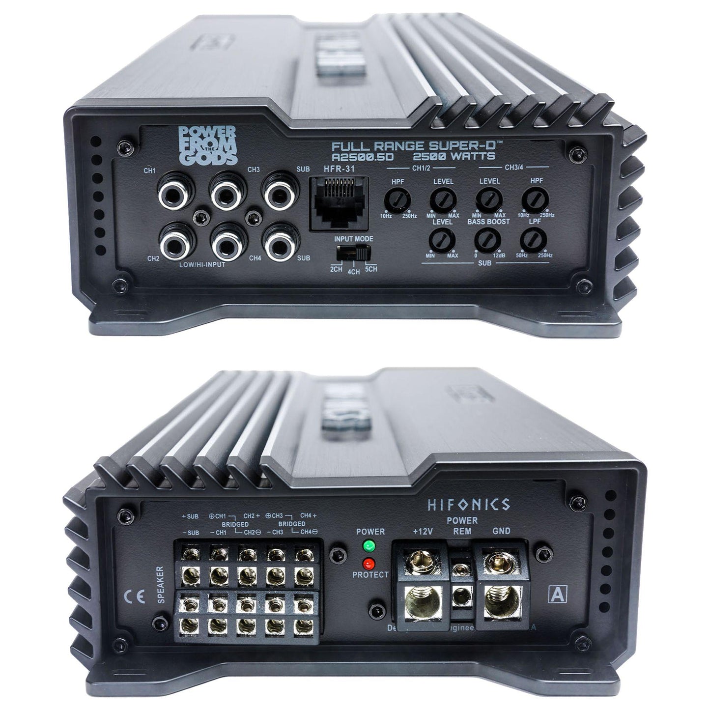 HIFONICS ALPHA 2500.5 5 CHANNEL AMPLIFIER
