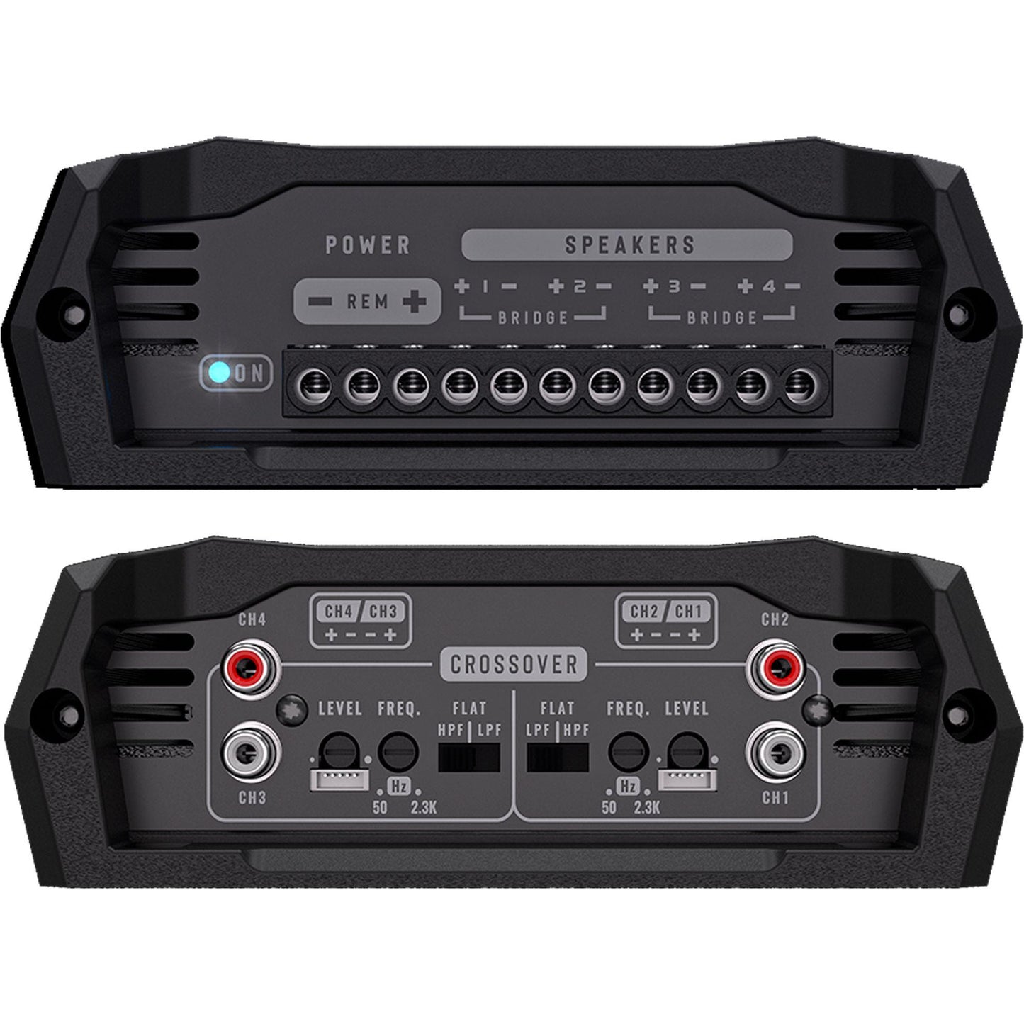 STETSOM BRAVO HQ SERIES 400 WATT 4 CHANNEL AMPLIFIER