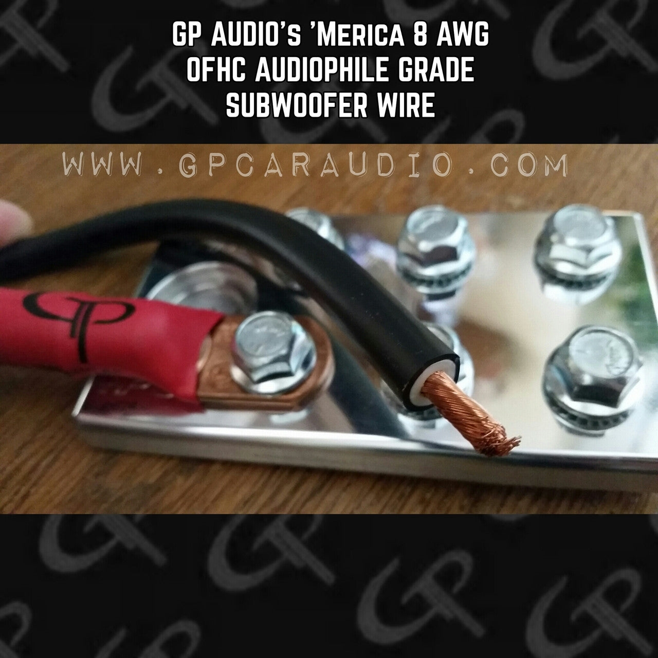 GP CAR AUDIO 8 GAUGE OFHC CABLE