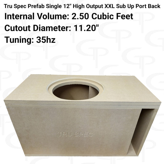 TRU SPEC ELITE XXL SINGLE 12" SUBWOOFER ENCLOSURE