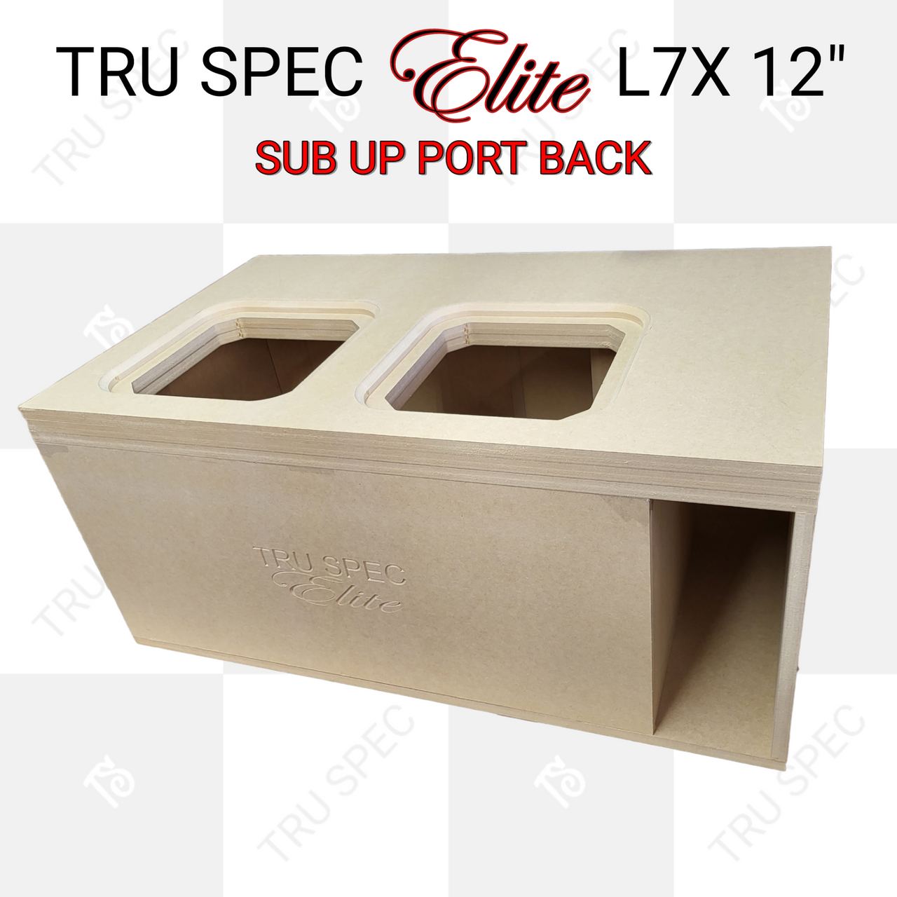 TRU SPEC ELITE DUAL KICKER SOLO X 12" SUBWOOFER ENCLOSURE