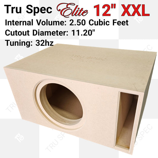 TRU SPEC ELITE XXL SINGLE 12" SUBWOOFER ENCLOSURE
