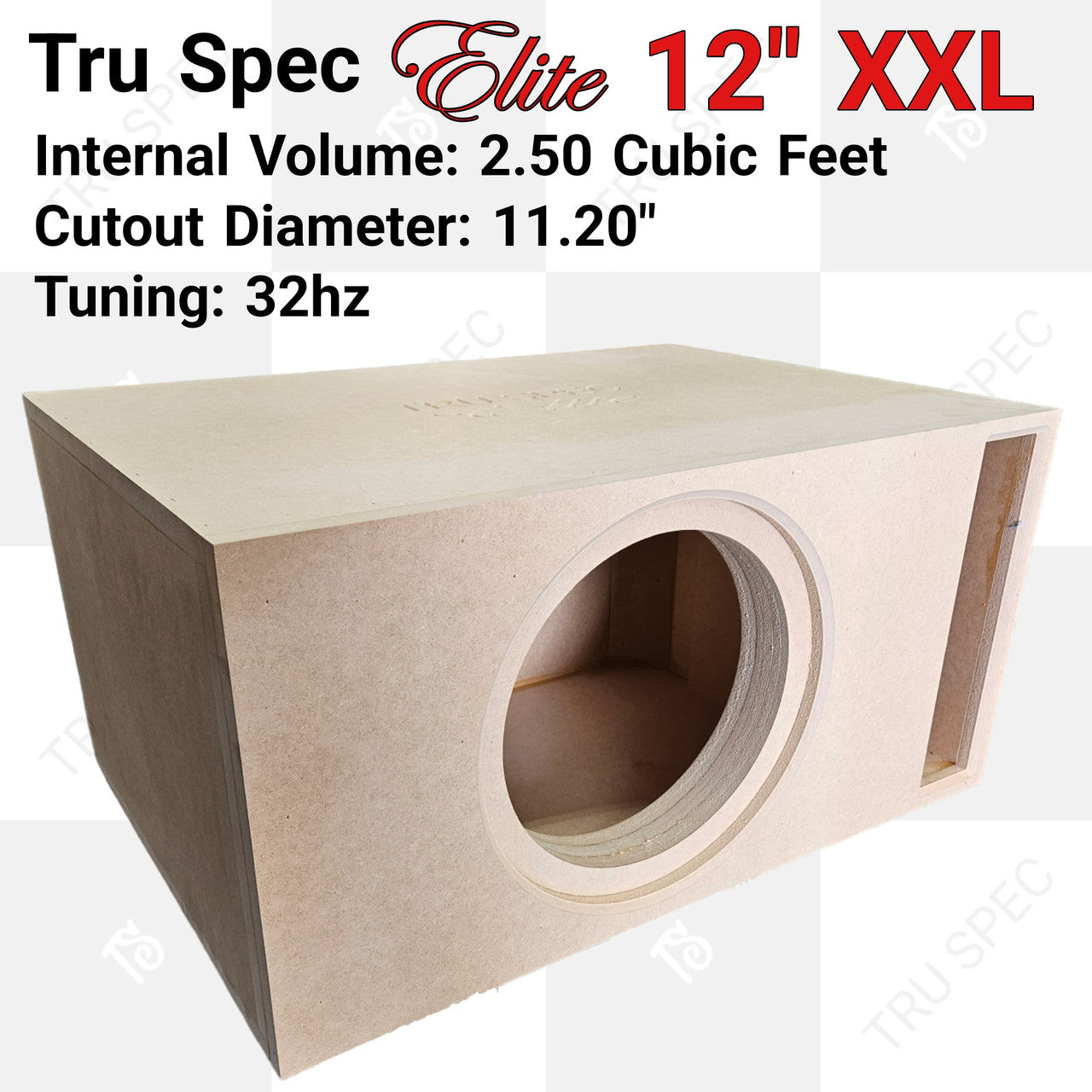 TRU SPEC ELITE XXL SINGLE 12" SUBWOOFER ENCLOSURE