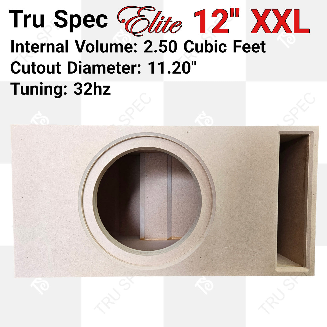 TRU SPEC ELITE XXL SINGLE 12" SUBWOOFER ENCLOSURE