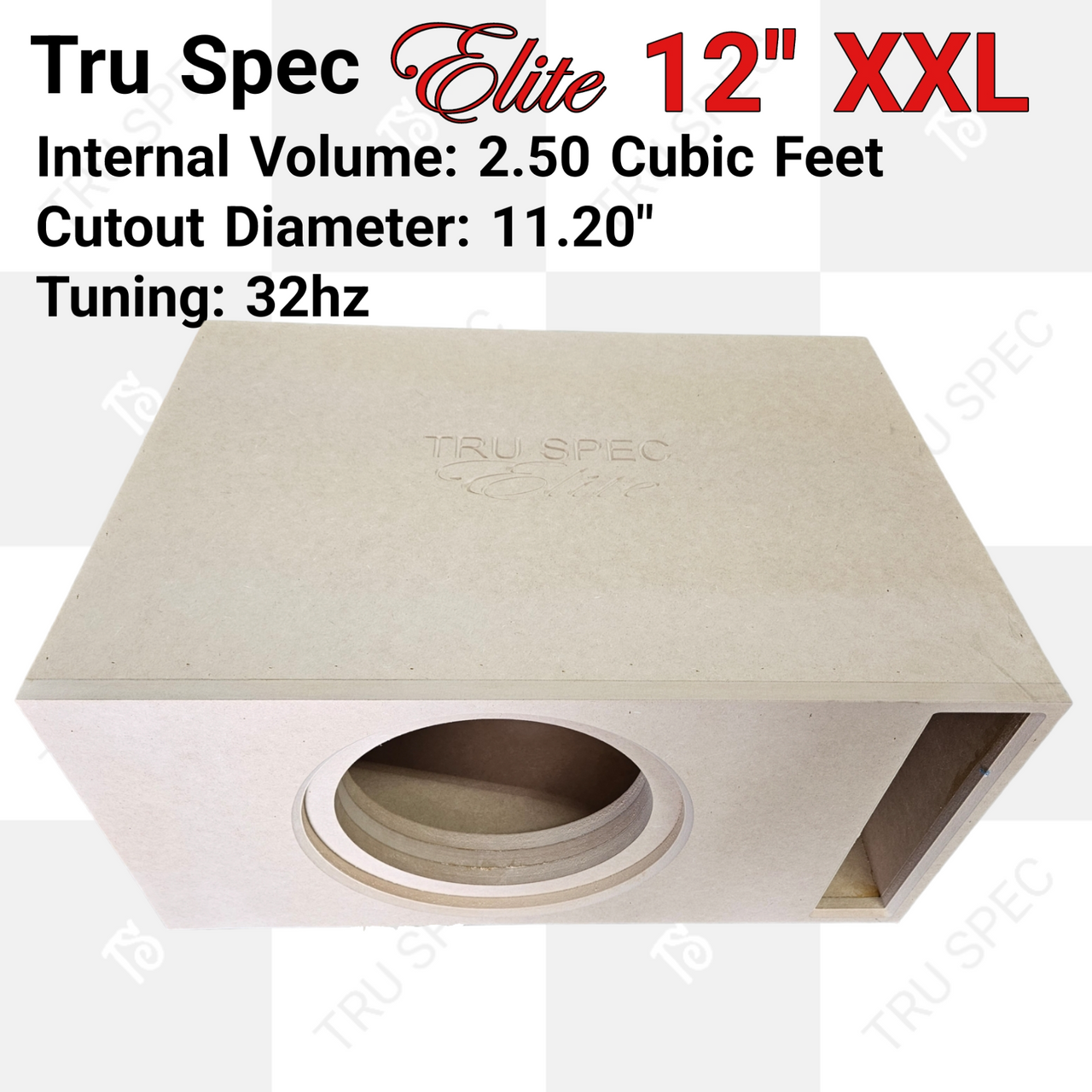 TRU SPEC ELITE XXL SINGLE 12" SUBWOOFER ENCLOSURE