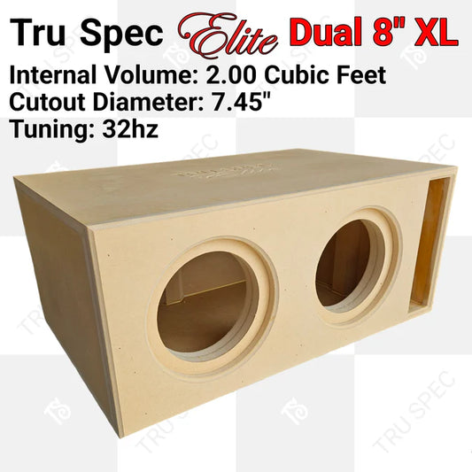 TRU SPEC ELITE XL DUAL 8" SUBWOOFER ENCLOSURE