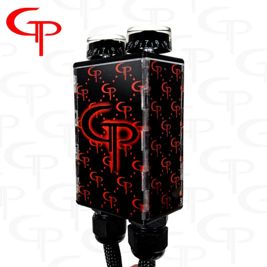 GP CAR AUDIO LARGE "G" PRINT INDUSTRIAL DUAL BASS KNOB