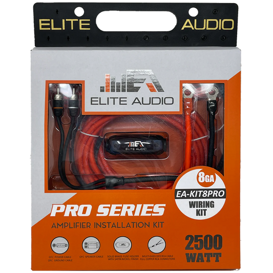 ELITE AUDIO 8 GAUGE OFC AMP KIT