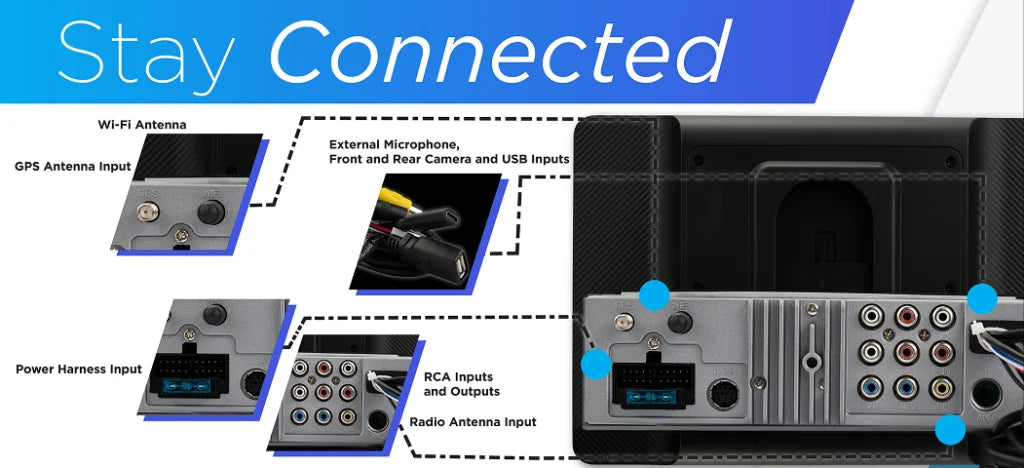 JENSEN CAR140MW 10.1" FLOATING MULTIMEDIA RECEIVER