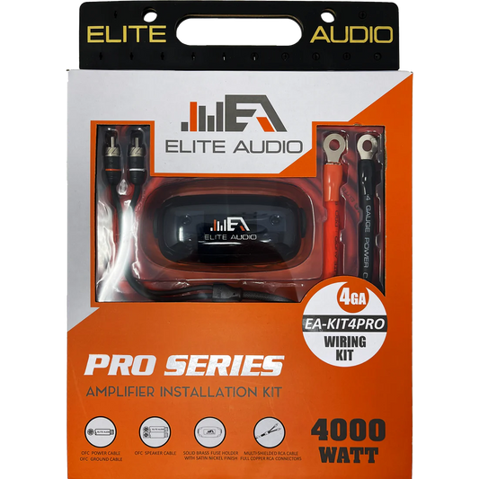 ELITE AUDIO 4 GAUGE OFC AMP KIT