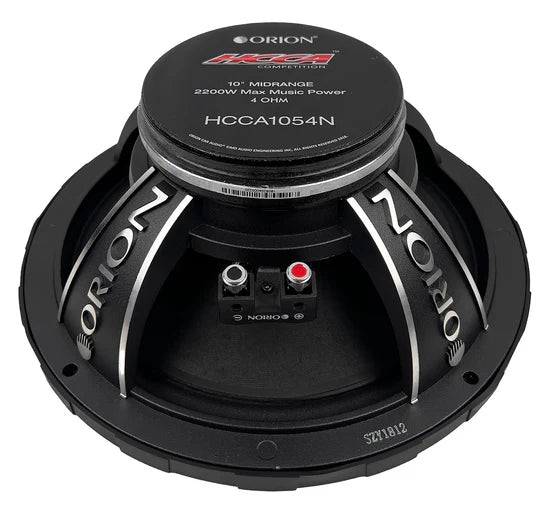 ORION CAR AUDIO HCCA SERIES 10" NEODYMIUM 4 OHM MIDRANGE SPEAKER W/BULLET TWEETER