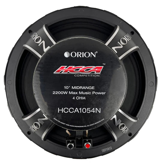 ORION CAR AUDIO HCCA SERIES 10" NEODYMIUM 4 OHM MIDRANGE SPEAKER W/BULLET TWEETER