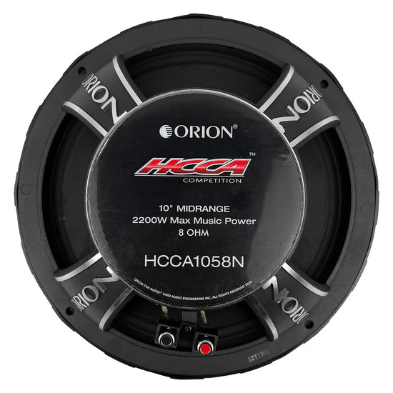 ORION CAR AUDIO HCCA SERIES 10" NEODYMIUM 8 OHM MIDRANGE SPEAKER W/BULLET TWEETER