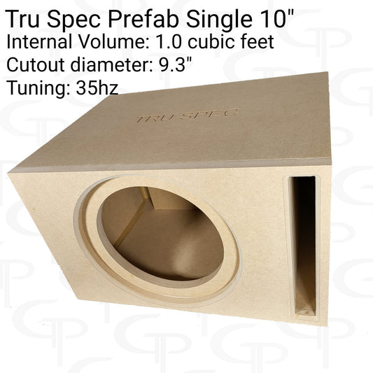 TRU SPEC SINGLE 10" SUBWOOFER ENCLOSURE