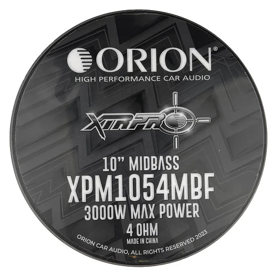 ORION CAR AUDIO XTR SERIES 10" MIDBASS SPEAKER