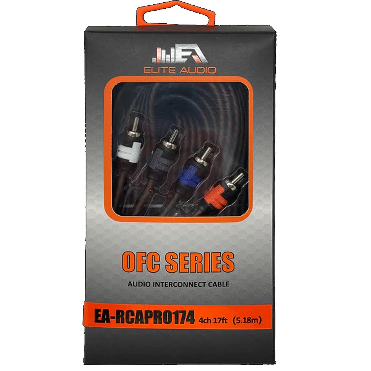 ELITE AUDIO PRO 17' 4 CHANNEL RCA CABLE