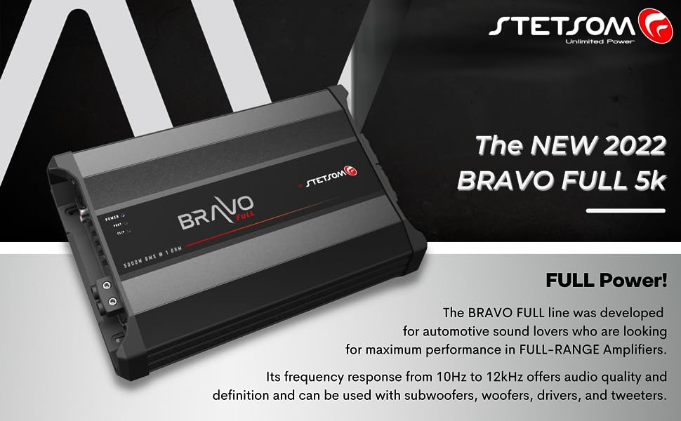 STETSOM BRAVO FULL SERIES 5000 WATT AMPLIFIER