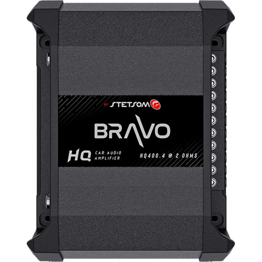 STETSOM BRAVO HQ SERIES 400 WATT 4 CHANNEL AMPLIFIER