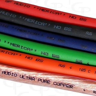 GP CAR AUDIO 4 GAUGE OFC POWER/GROUND WIRE